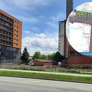 Lokacija na kojoj će Grad Slav. Brod napraviti novo parkiralište; idejno rješenje novoga parkinga