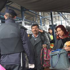 Prvi migranti koji su stigli u Kamp na Bjelišu, na današnji da 2015. godine