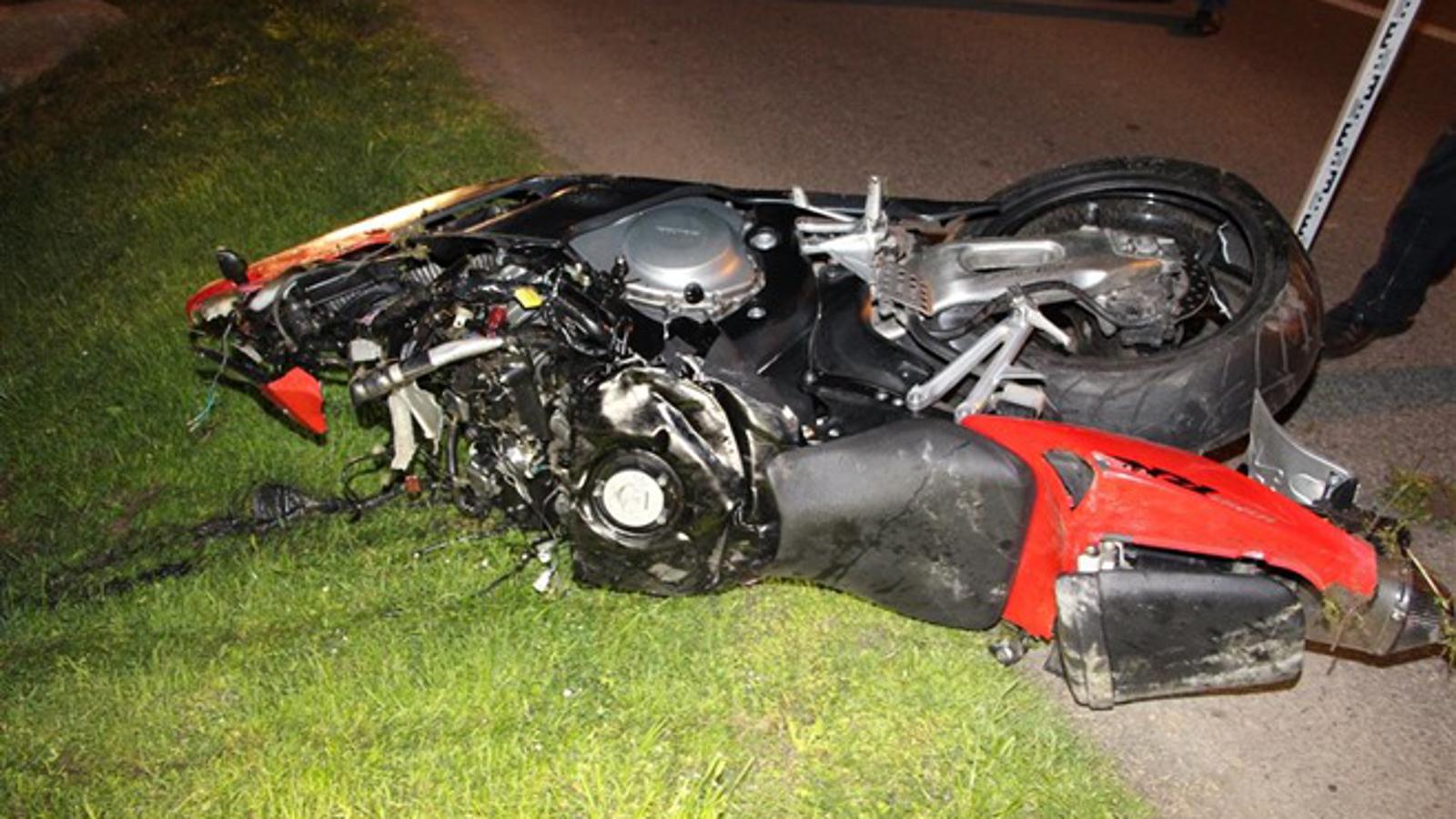 Motocikl nakon nesreće