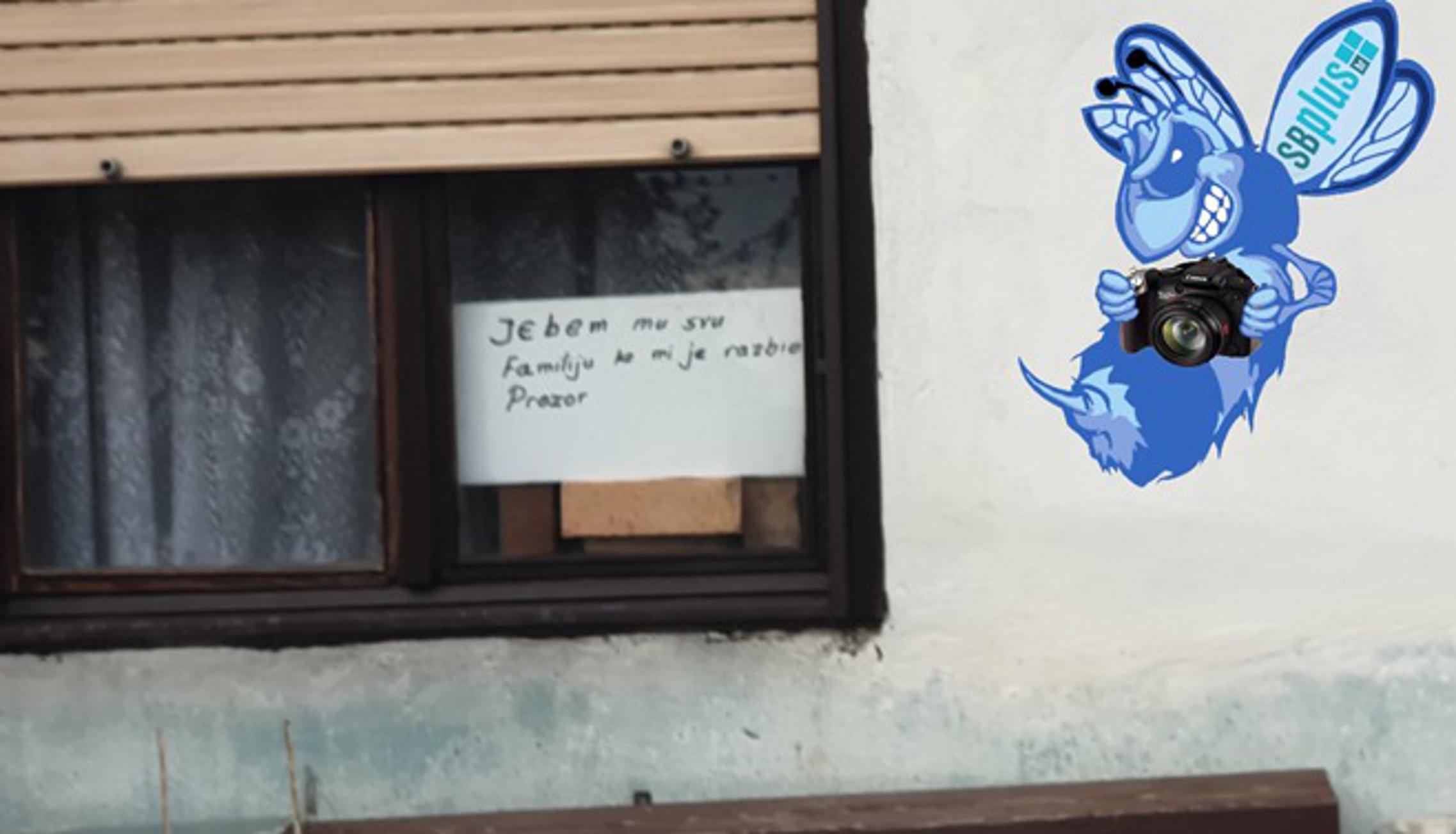 Poruka zbog razbijenog prozora u Bartolovcima