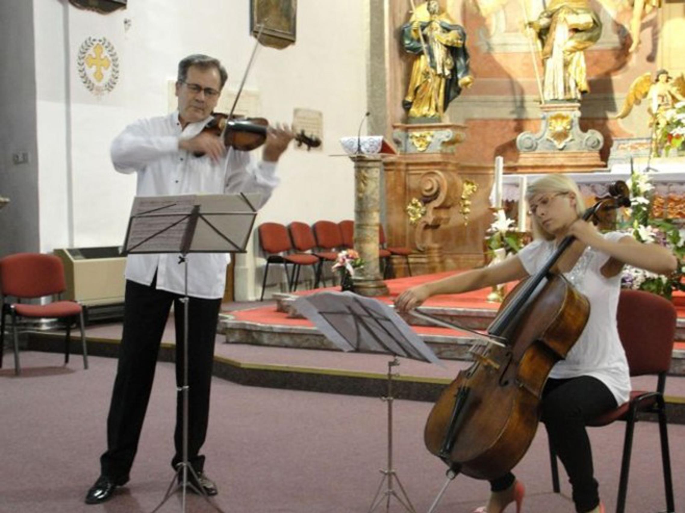 Violinist Goran Končar i violončelistica Ljerka Končar Gamulin 