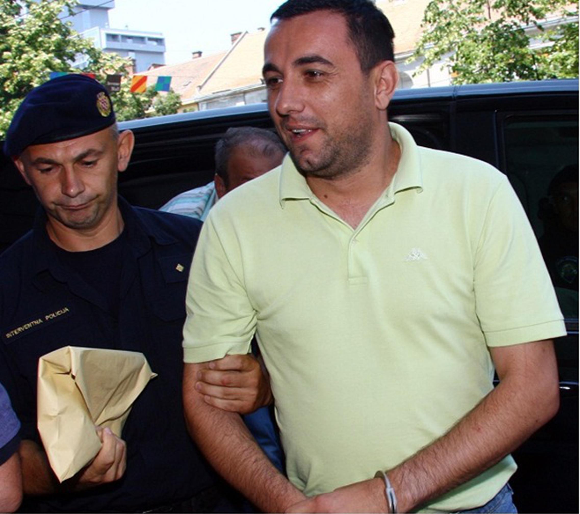 Ivica Batinić za vrijeme privođenja u istražni pritvor u Osijeku