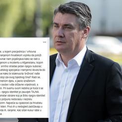 Zoran Milanović na svom Facebook profilu obrušio se na 'predCjednicu'.