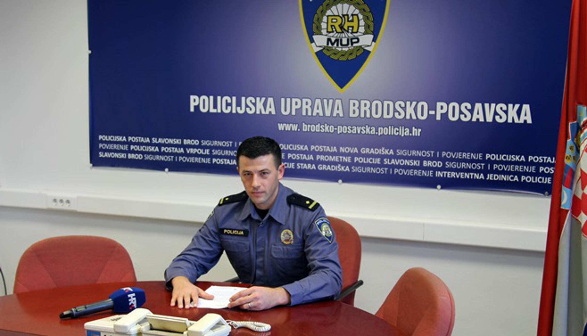 Krešimir Šimić, policijski službenik za odnose s javnošću Policijske uprave brodsko-posavske.